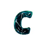 3D破碎数字C