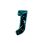 3D破碎数字J