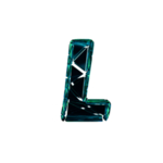 3D破碎数字L