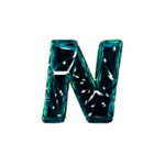 3D破碎数字N