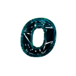3D破碎数字O