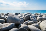 海滩 海边 石头 图片