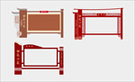 宣传栏 雕塑  小品 广告栏