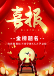 喜报海报