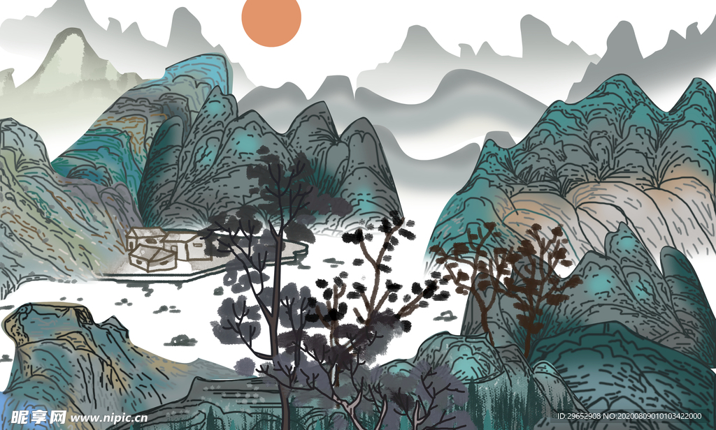水墨山水