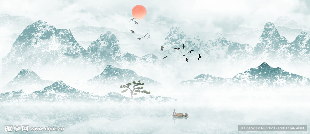 意境水墨山水