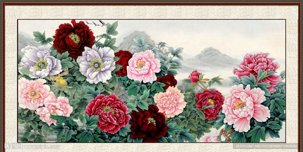 国画牡丹