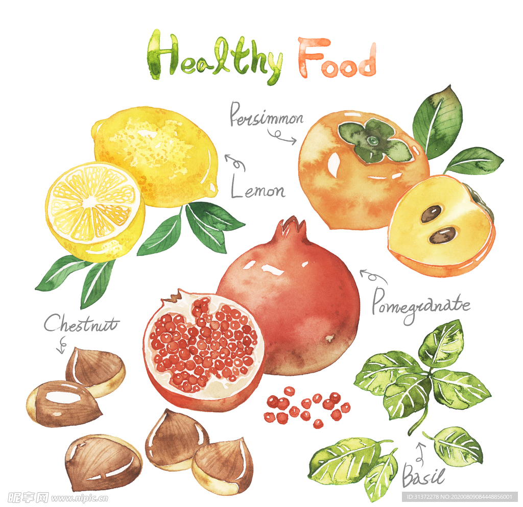 手绘蔬菜水果海报图片