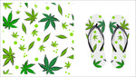 花纹拖鞋