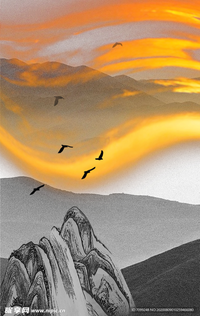 背景墙装饰画