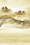 水墨山水玄关装饰画