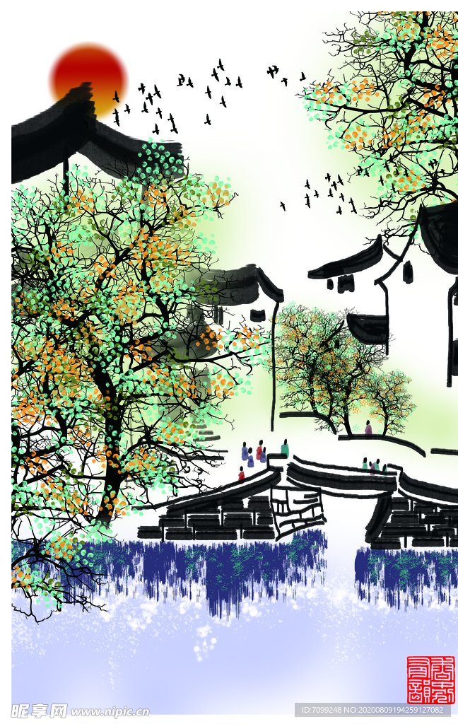 背景墙装饰画