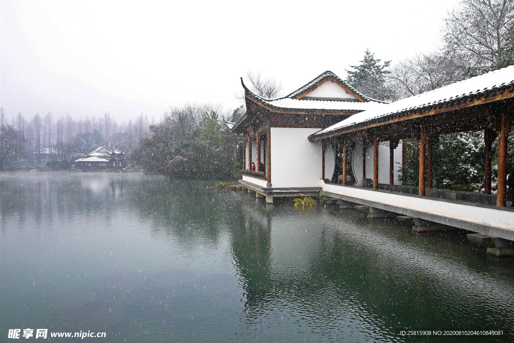 西湖雪景