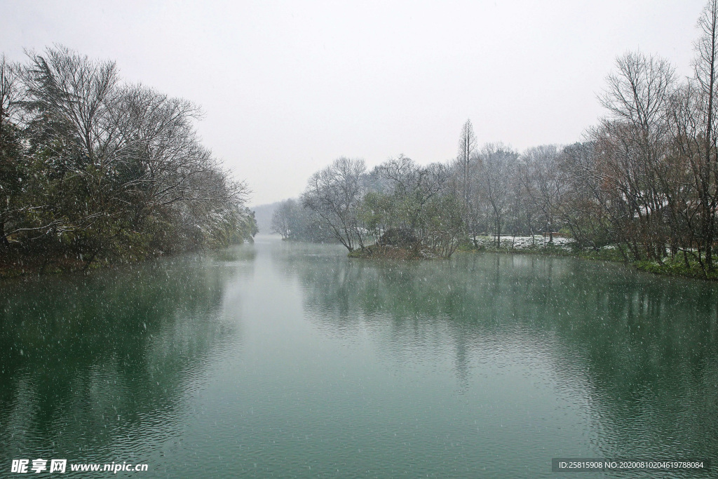 西湖雪景