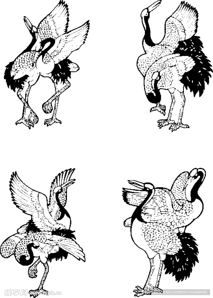 0810-0054-仙鹤组合