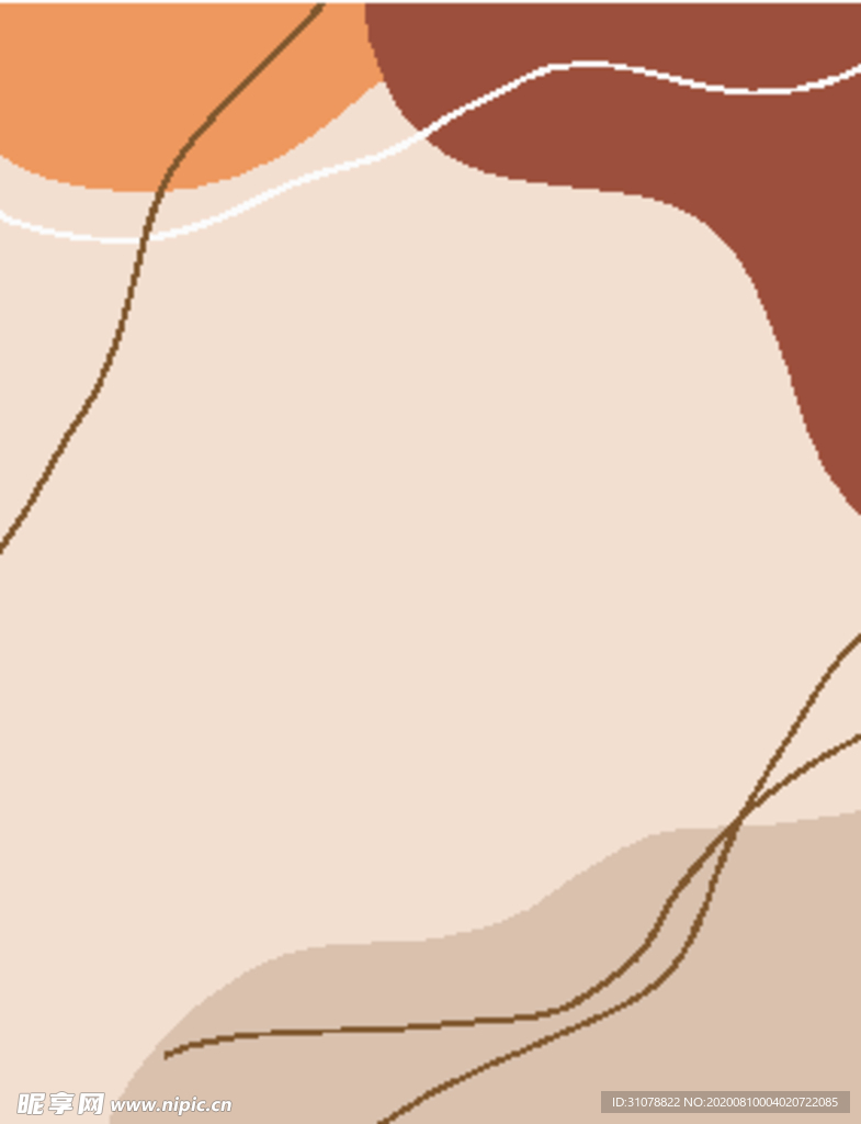 抽象图形拼接装饰画