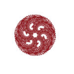 旋转 图案 红色 花纹 设计