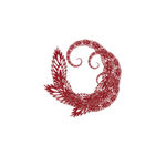 旋转 图案 红色 花纹 设计