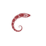 旋转 图案 红色 花纹 设计