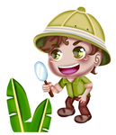 卡通小男孩