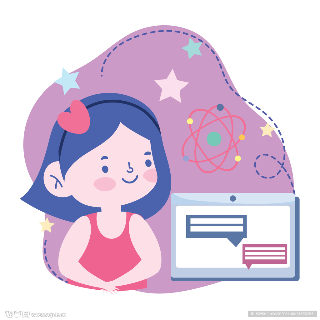 卡通手绘女孩