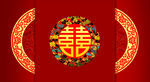 中国风大红喜庆背景