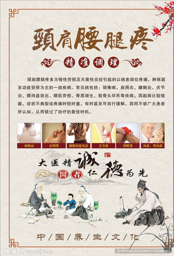 颈肩腰腿疼展板