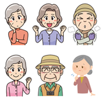 老人表情