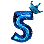 蓝色气球字5