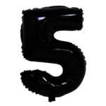 黑色气球字5