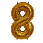 金色气球字8