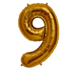 金色气球字9