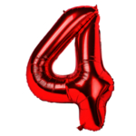 红色气球字4