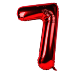 红色气球字7
