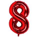 红色气球字8