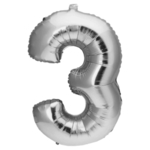 银色气球字3
