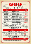 价目表