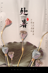 大气处暑节气海报