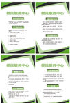 社区物业服务中心展板四件套
