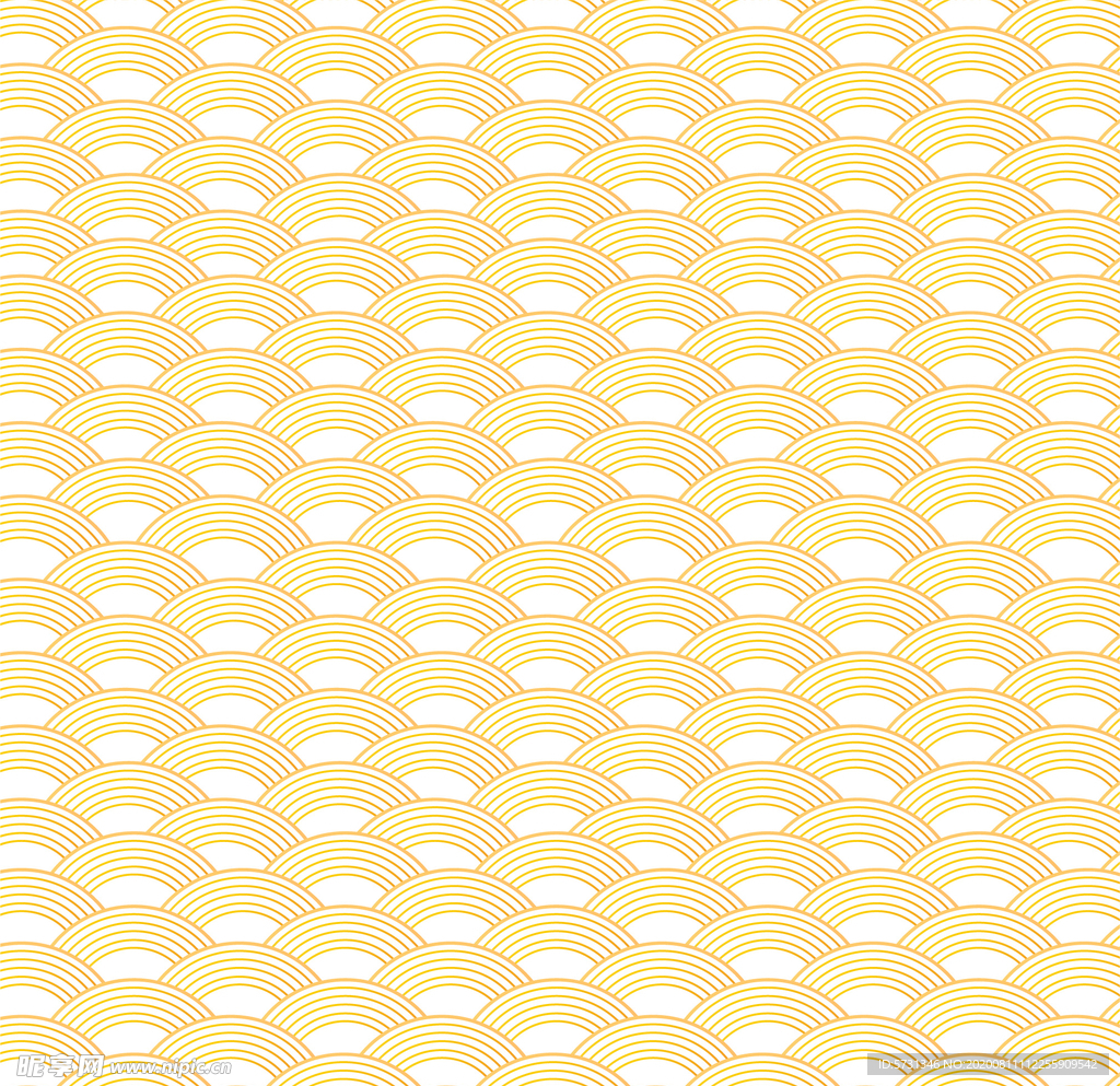 金色矢量云纹