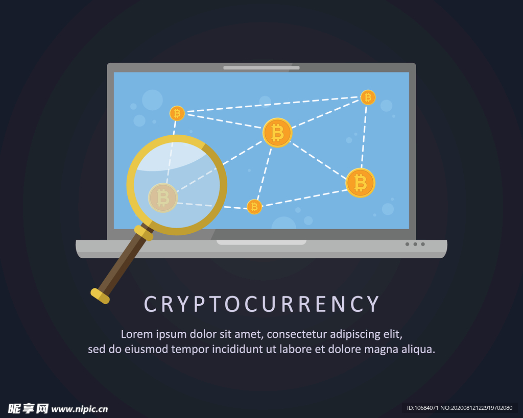 矢量办公商务科技概念数据图