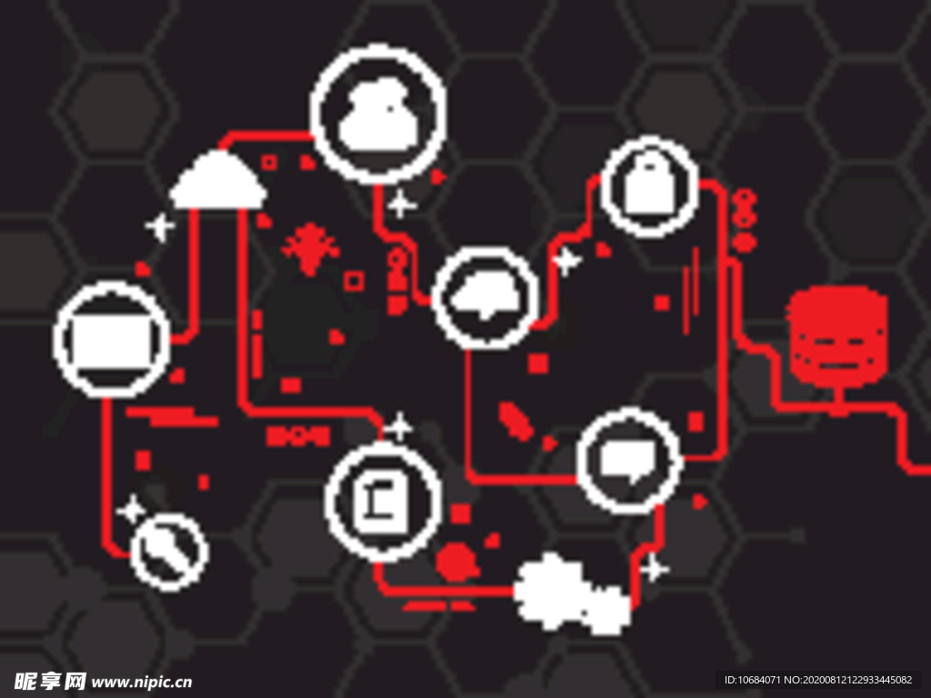 创意矢量数据概念关联线图