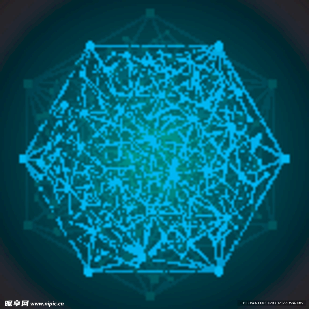 创意矢量数据概念关联线图