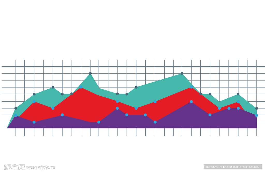 矢量彩色商务办公图表