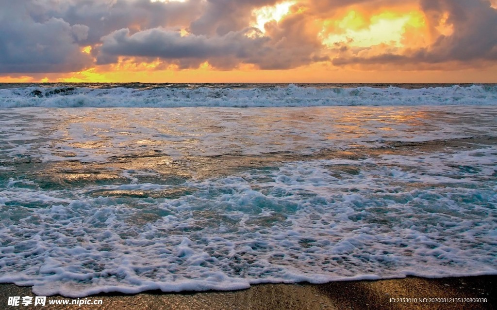 海边夕阳
