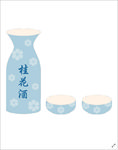 中秋桂花酒杯具