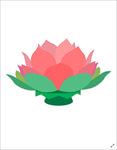 中秋装饰莲灯图