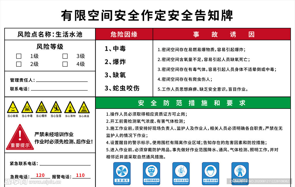 危险告知牌