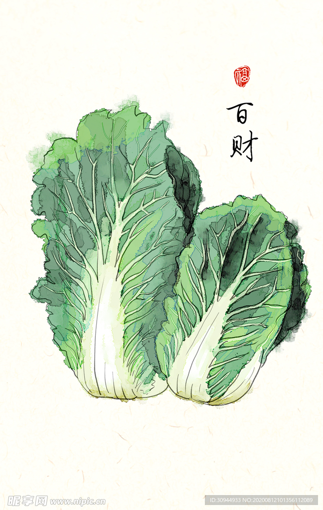 素描蔬菜装饰画