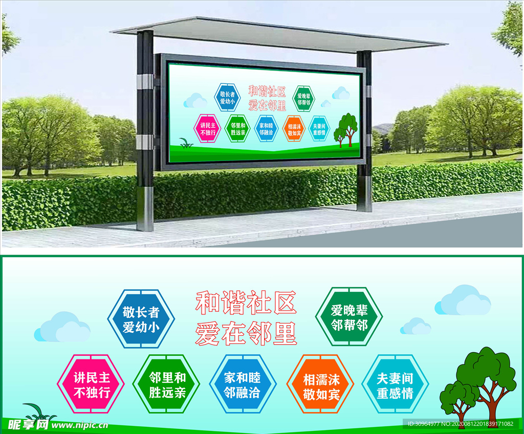 社区宣传栏
